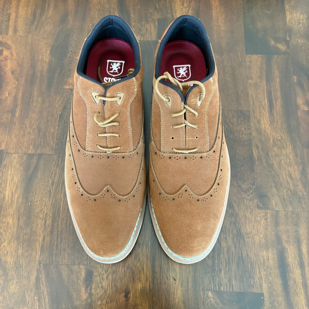 NEW IN BOX Stylish Stacy Adam’s Cognac SWIFT Shoes! REDZONE collection!